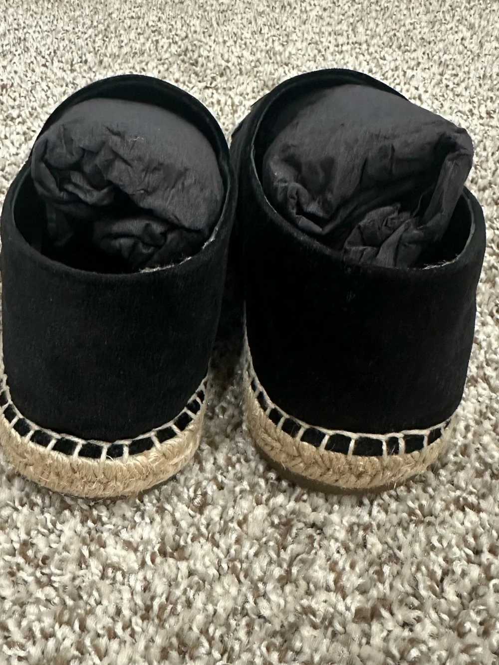CHANEL espadrilles black